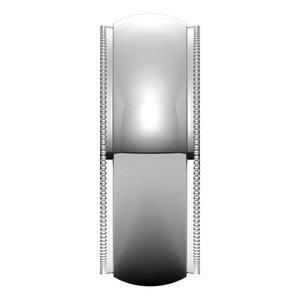 Platinum Milgrain Stepped-Edge Comfort-Fit Half Round Band