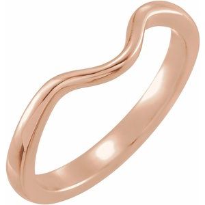 14K Rose Gold Polished Matching Band Size 7