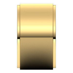 18K Yellow Or White Or Rose Gold Stepped-Edge Comfort-Fit Flat Band