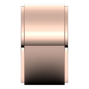 18K Yellow Or White Or Rose Gold Stepped-Edge Comfort-Fit Flat Band