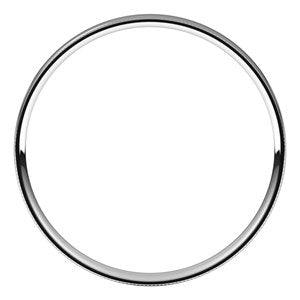 Continuum Sterling Silver Milgrain Stepped-Edge Comfort-Fit Flat Band