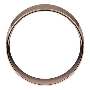 10K Yellow Or White Or Rose Gold Milgrain Stepped-Edge Comfort-Fit Flat Band
