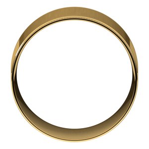 18K Yellow Or White Or Rose Gold Milgrain Stepped-Edge Comfort-Fit Flat Band