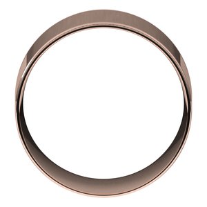 10K Yellow Or White Or Rose Gold Milgrain Stepped-Edge Comfort-Fit Flat Band