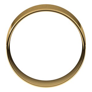 18K Yellow Or White Or Rose Gold Milgrain Stepped-Edge Comfort-Fit Flat Band