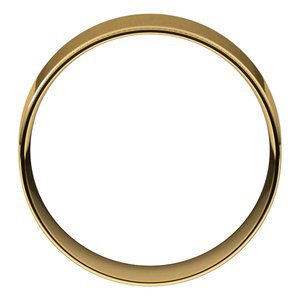 10K Yellow Gold Stepped Edge Milgrain Flat Comfort Fit Edge Band