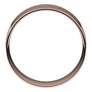10K Yellow Or White Or Rose Gold Milgrain Stepped-Edge Comfort-Fit Flat Band