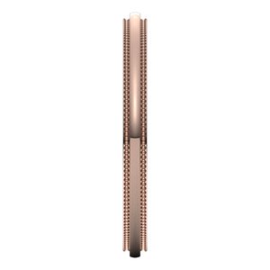 14K Yellow Or White Or Rose Gold Milgrain Stepped-Edge Half Round Band