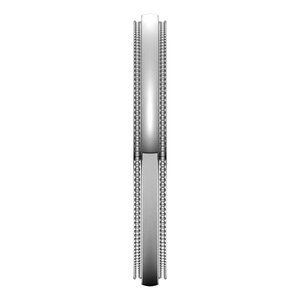 14K Yellow Or White Or Rose Gold Milgrain Stepped-Edge Half Round Band