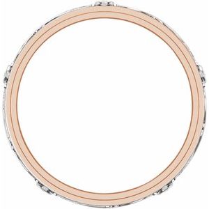 14K Yellow Or White Or Rose Gold Fancy Band