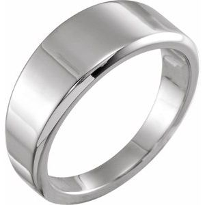 Sterling Silver Polished Tapered Stackable Ring Size 7