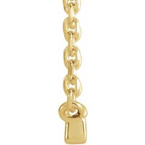 14K Yellow Gold 5-Stone Round  1.5 Mm I1, G-H  18 In Polished .07 Ctw Natural Diamond French-Set Bar Necklace