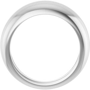 Sterling Silver 6 Mm Polished Petite Dome Ring Size 7