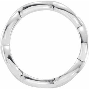 10K Yellow Or White Or Rose Gold 3.28 mm Woven-Design Comfort-Fit Band