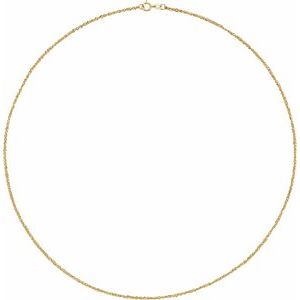14K Yellow Gold Diamond-Cut Singapore Chain, Length: 20 In, Width: 1.7 Mm