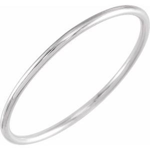 14K White Gold Stackable Ring Size 5