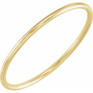 14K Yellow Gold Stackable Ring Size 8