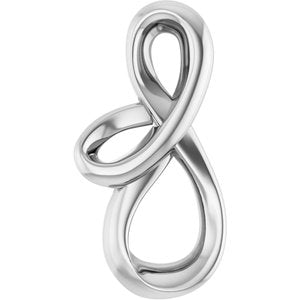 Sterling Silver 17.92 X 9.17 Mm 16-18 In Polished Freeform Necklace