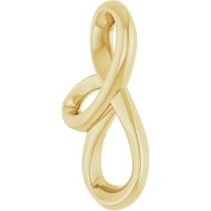 14K Yellow Gold 17.92 X 9.17 Mm Polished Freeform Pendant