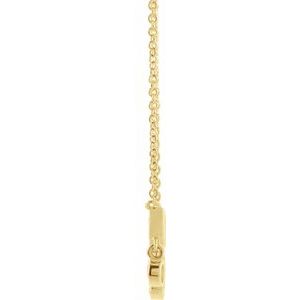 14K Yellow Gold Round G-H I1 1/5 Ctw Natural Diamond Fringe Necklace, Length: 18 In