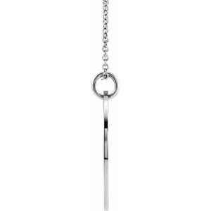 Sterling Silver 20 Mm 16-18 In Polished Tree Necklace