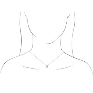 14K White Gold 13.19 X 7 Mm 18 In Polished Interlocking Rings Necklace