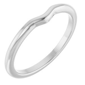 14K White Gold Polished Matching Band Size 7
