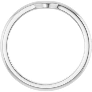 14K White Gold Polished Matching Band Size 7