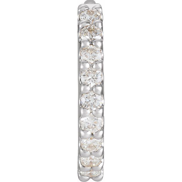 14K Yellow Or White Gold Round 1.3Mm I1, Gh Hinged Polished Natural Diamond Hoop Earrings