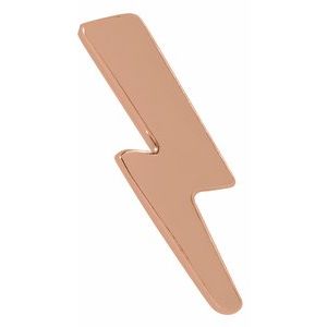14K Rose Gold 10 X 3.8 Mm Right Friction Back Included Polished Tiny Lightning Bolt Earring