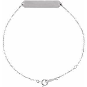 Sterling Silver 33 X 6 Mm 7-8 In Polished 7-8 Inch Geometric Bracelet