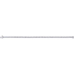14K White Gold Round 1.5Mm G-H I1 0.96 Ctw Natural Diamond Illusion-Set Line Bracelet, Length: 7 In
