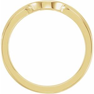 14K Yellow Gold 10 X 9 Mm Brush Polished Signet Ring Size 7