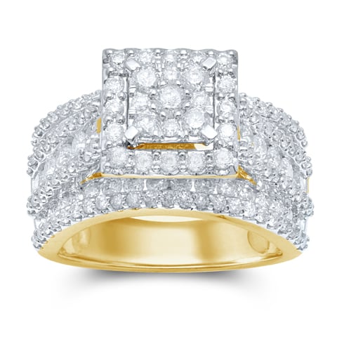 10K Yellow Gold 2.47-2.57 Cttw Diamond Ladies Ring