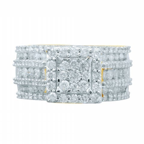 10K Yellow Gold 2.47-2.57 Cttw Diamond Ladies Ring