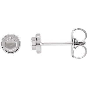 Sterling Silver Bolt Earrings