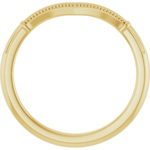 14K Yellow Gold Polished Matching Band Size 7
