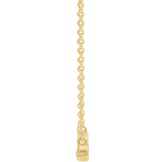 14K Yellow Or White Gold 15 X 4.47 Mm 18 In Polished "Mrs" Necklace