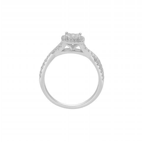 10K Yellow Or White Gold 0.50 Cttw Diamond Ladies Ring