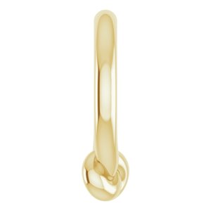 14K Yellow Gold 11.46 X 10.1 Mm Polished Metal Circle Knot Pendant