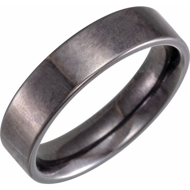 Tantalum Polished Comfort-Fit Flat Band