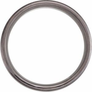 Tantalum 8 mm Flat Step-Edge Comfort-Fit Band Size 8