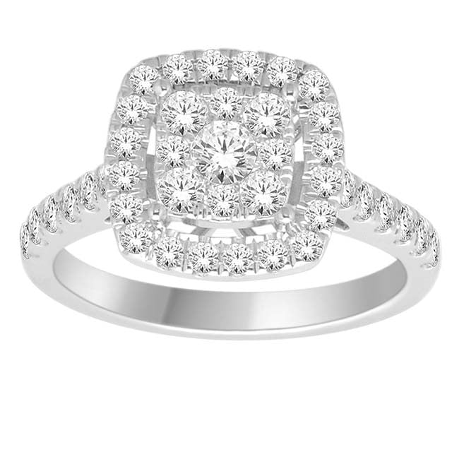 14K White Gold 1.00 Cttw Diamond Ladies Ring
