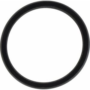 Black Silicone 7 Mm Dome Comfort Fit Band