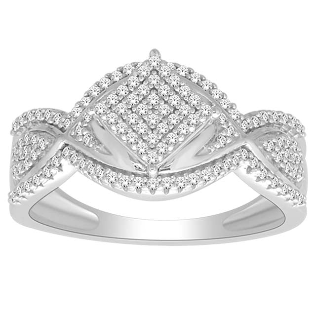 10K White Gold 0.33 Cttw Diamond Ladies Ring