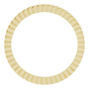 14K Yellow Gold 2 Mm Polished Ladies Chain Link Inspired Band Size 5.5