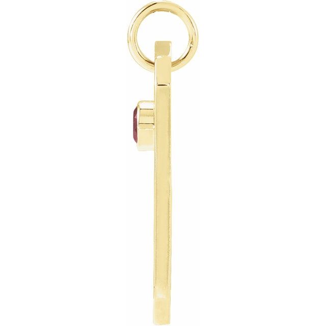 14K Yellow Gold Round 2.5 Mm I1, G-H Polished .01 Ctw Natural Diamond Zodiac Constellation Pendant