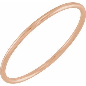 14K Rose Gold Stackable Ring Size 3