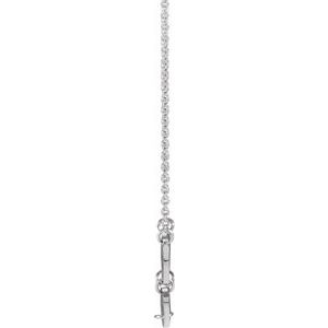 14K White Gold 4 Disc 7 X 5 Mm 18 In Polished Engravable Oval Disc Family Necklace