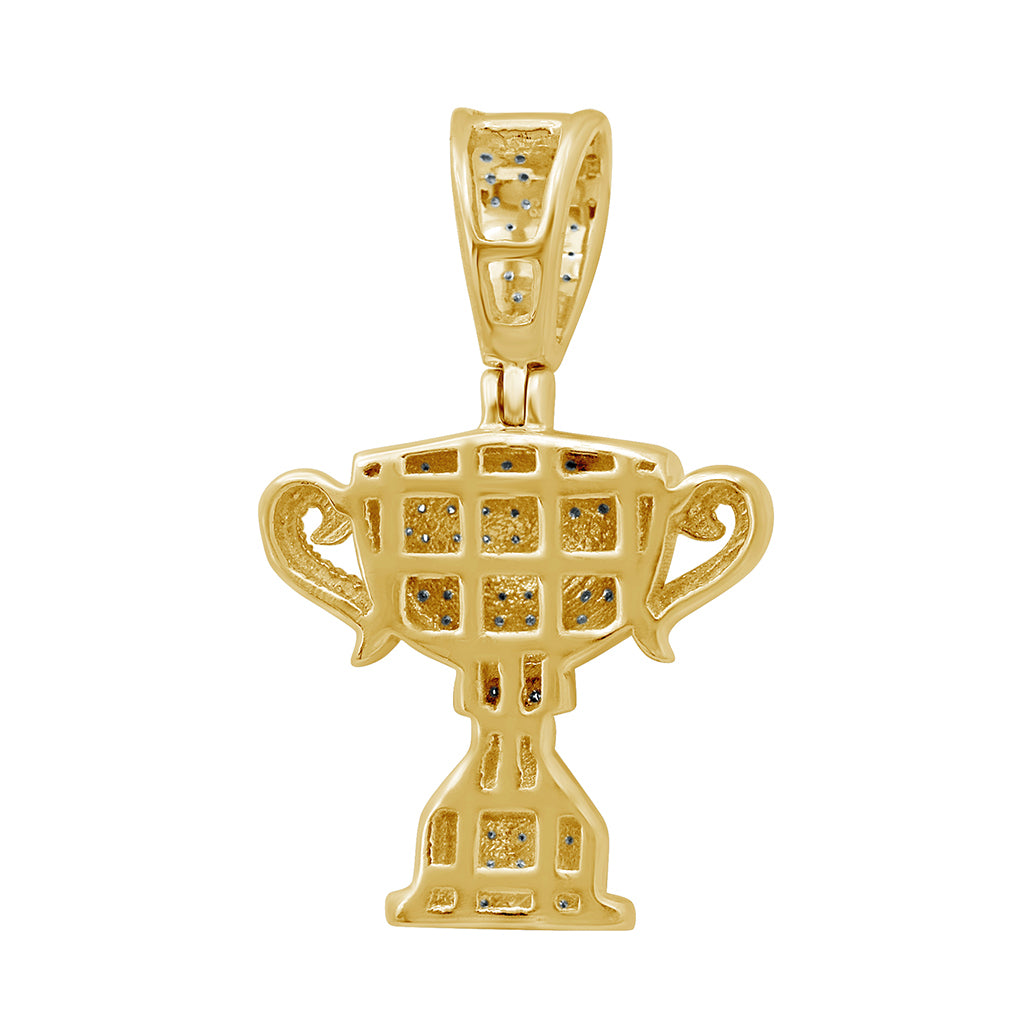 10K Yellow Gold 0.31-0.36 Cttw Diamond Trophy Charm